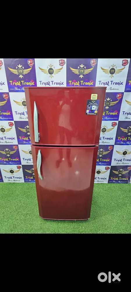 Godrej red colour double door in mint condition with installation