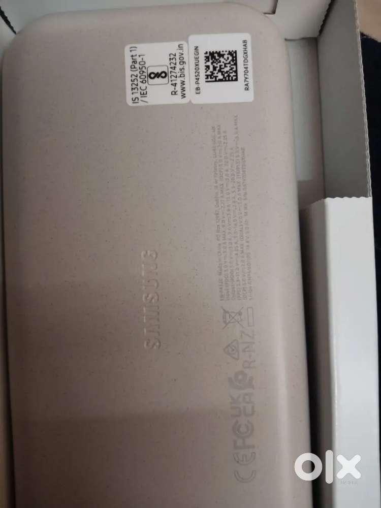 Samsung 20000mah power bank along with c to c type wire