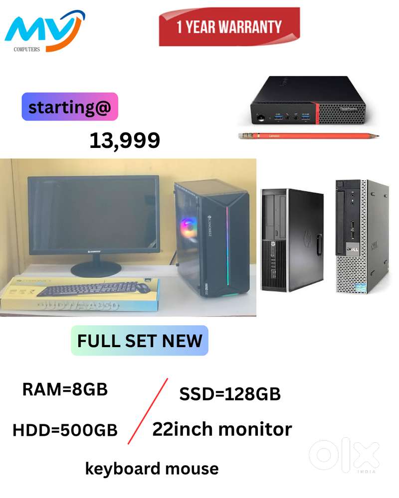 Full Set @ Low Price  Monitor  Keyboard Mouse