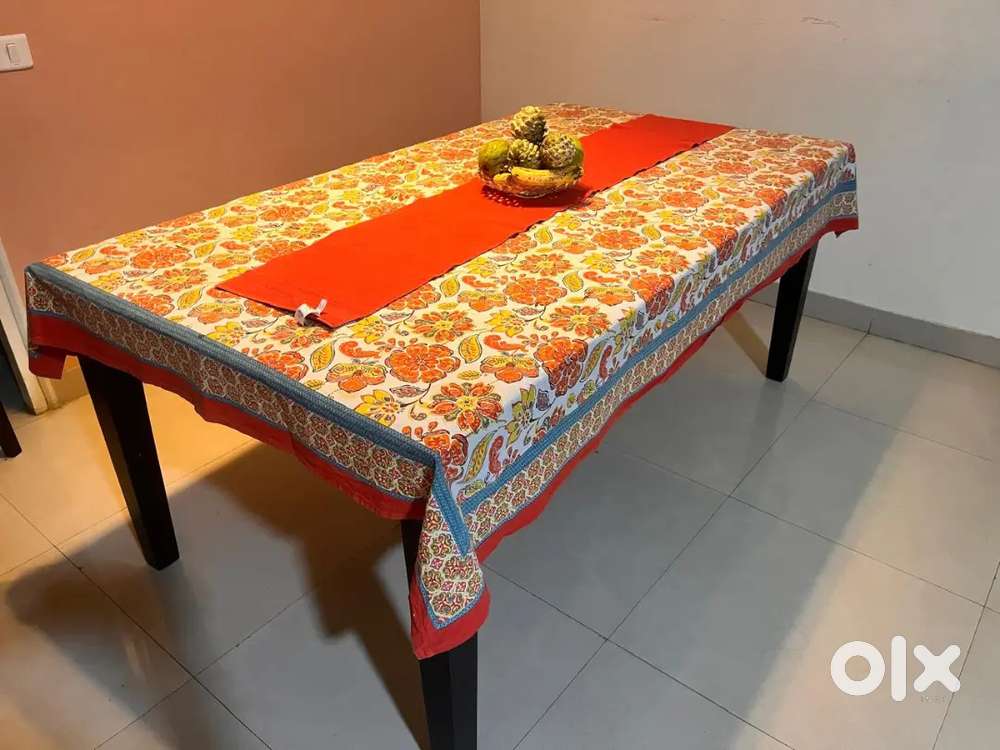 6 seater dining table solid wood