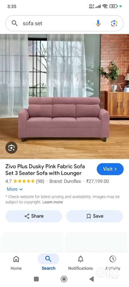 Sofa set cum bed