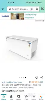 550 litters comercial fridge