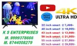40 INCH SMART LED 4K UHD @ 10999/-