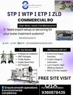 Clean Water, Hassle-Free Maintenance For RO,STP, WTP, ETP