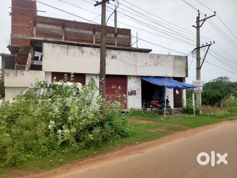 3 Comercial shops road point sale chodavaram main road 750 mrts