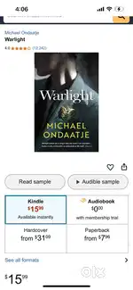 [Vintage]Warlight - Michael Ondaatje [Book Of the Year]