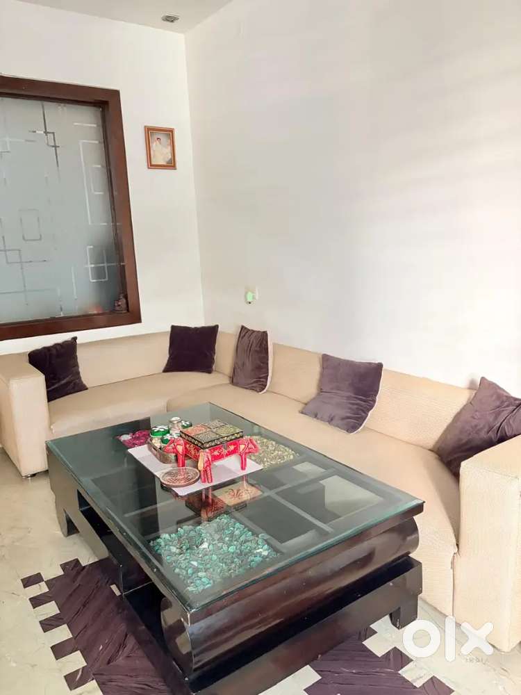 L- shape Sofa set with centre table