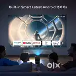 Watch IPL A Big Screen 4k  Android 11 Dual Wifi BT 5.0 LED Projector