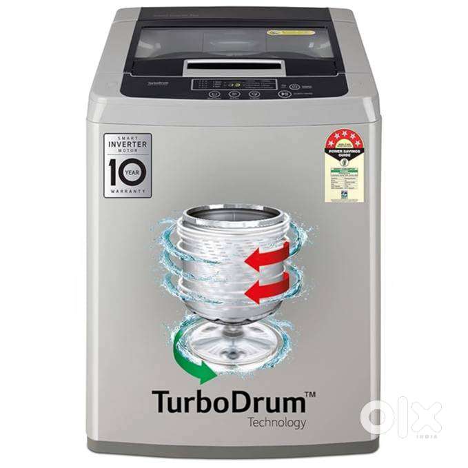 LG 7 Kg 5 Star Inverter TurboDrum Fully Automatic Top Loading Washing