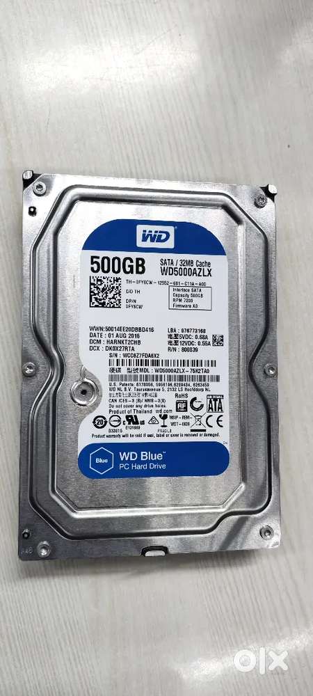 500 GB PC hard drive