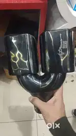 Hks dual exhaust tip black and chrome