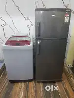 Whripool double door refrigerator and Samsung top load washing machine