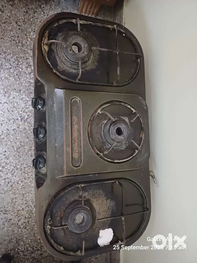 3 burner gas stove