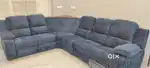 L Shape Sofa - 6 Seater (1 Recliner)