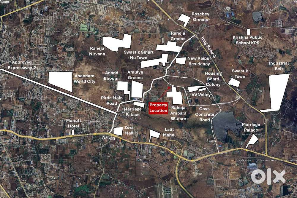 Premium Plot at Discounted Price near Raheja Ambara, Pirda