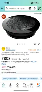 Jabra speak 510 MS speaker