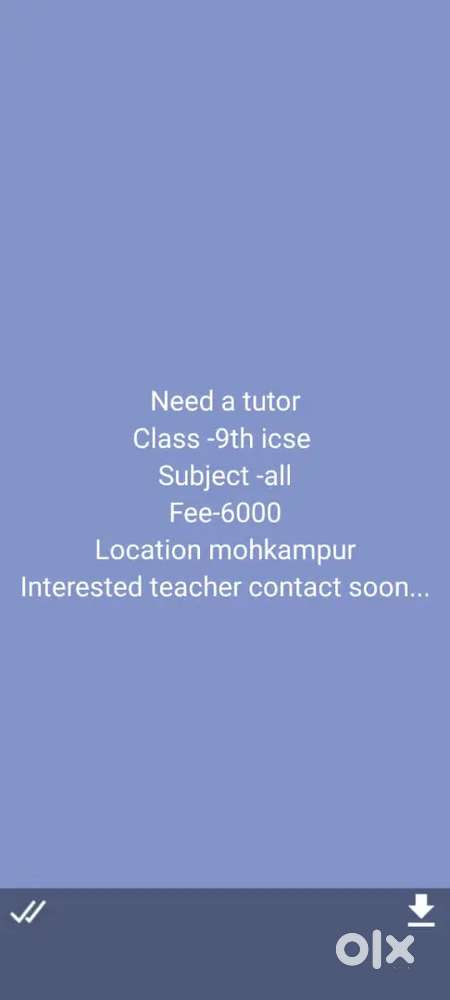 Required a home tutor