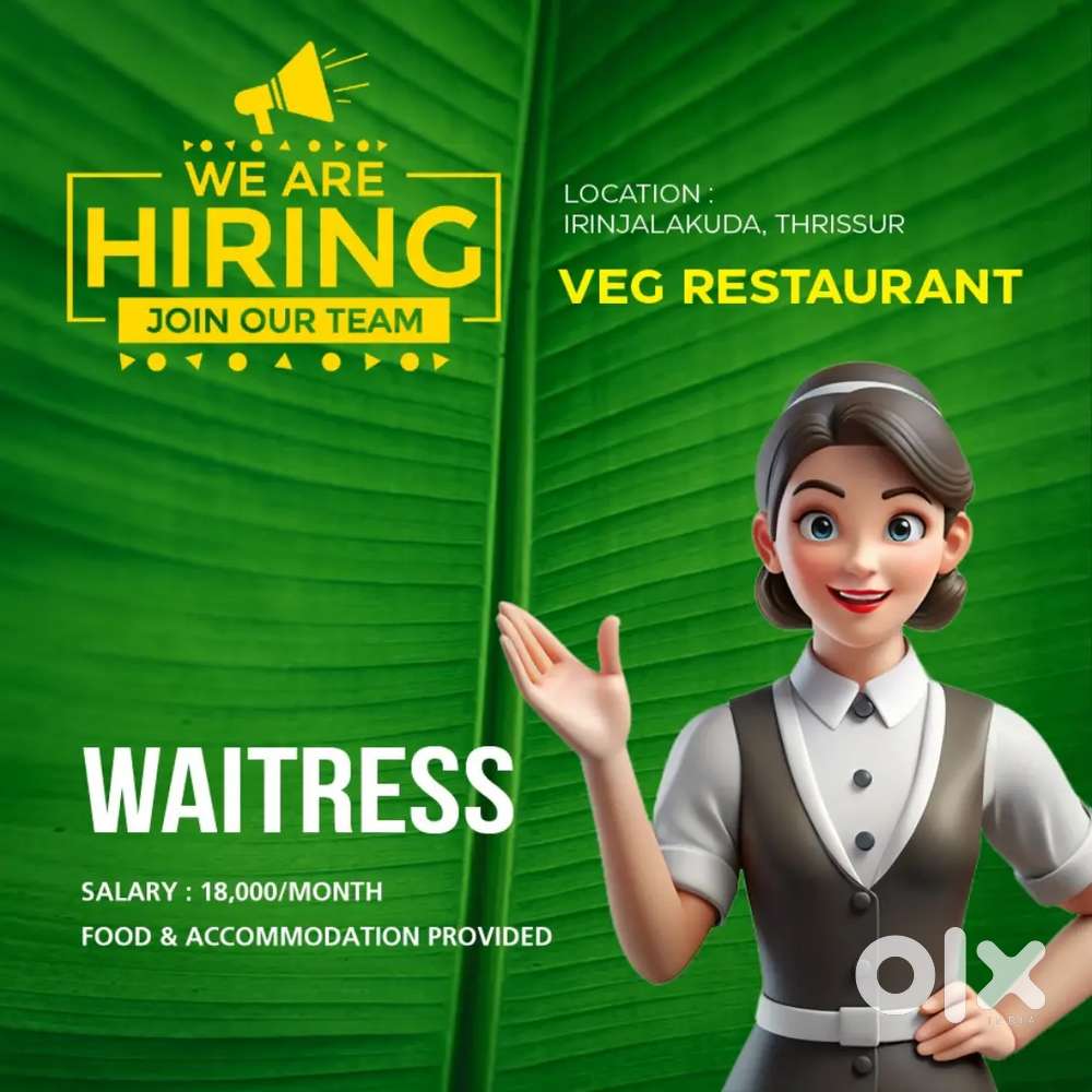 Waitress urgent hiring