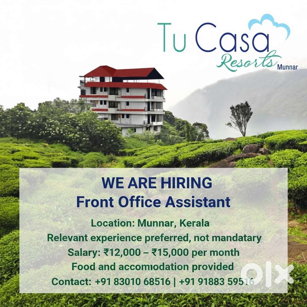 Front Office Assistant Needed – Tu Casa Resorts