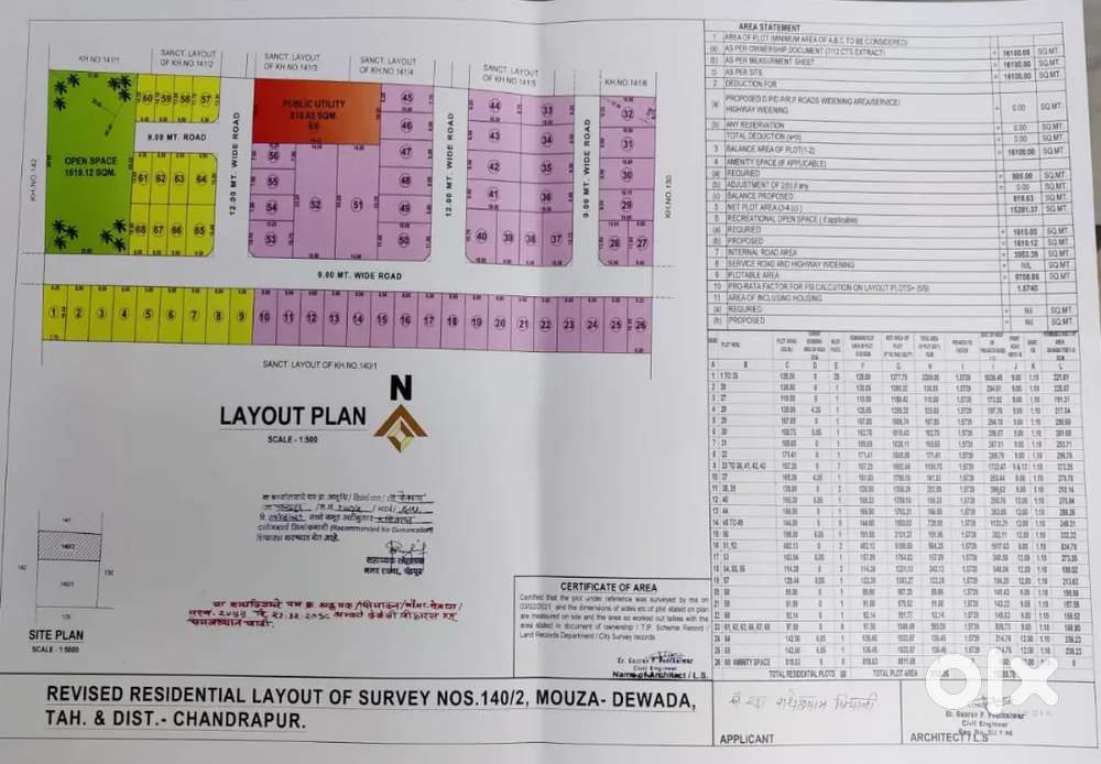 NATP Corner Plot  For sale-Dewada New chandrapur(1399 sq ft)