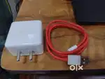 OnePlus 80W New Charger with Red Cable