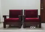 used wooden sofa set