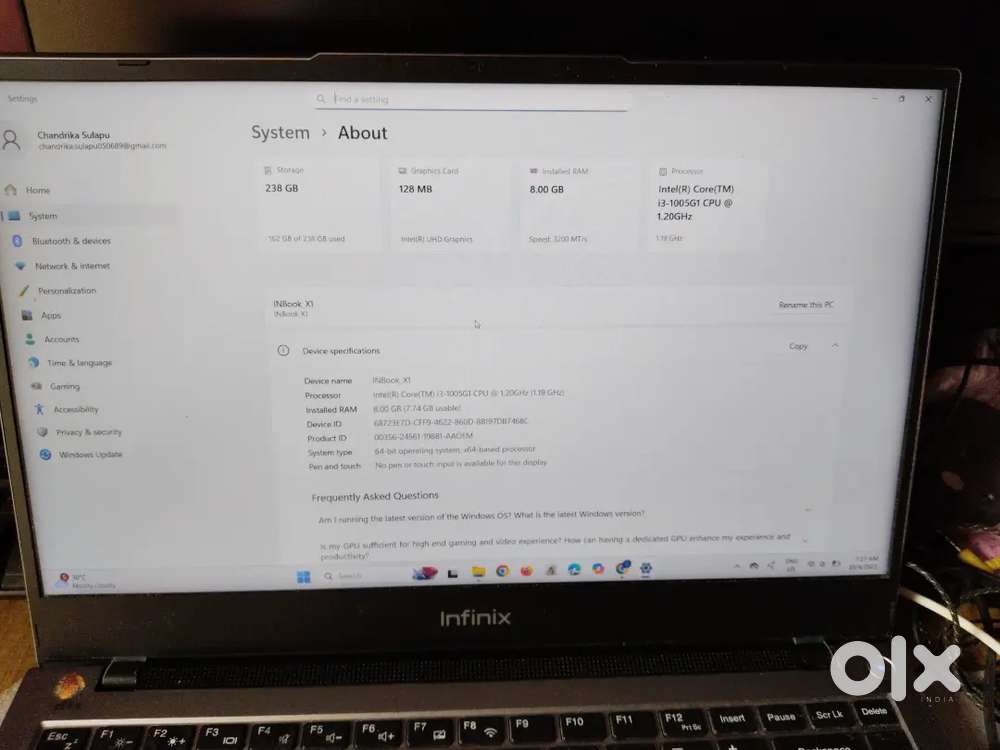 Infinix INbook X1