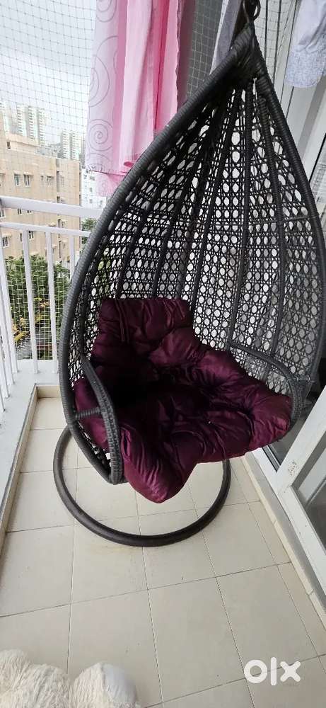 Premium Hanging Swing Chair with Cushions for Balcony