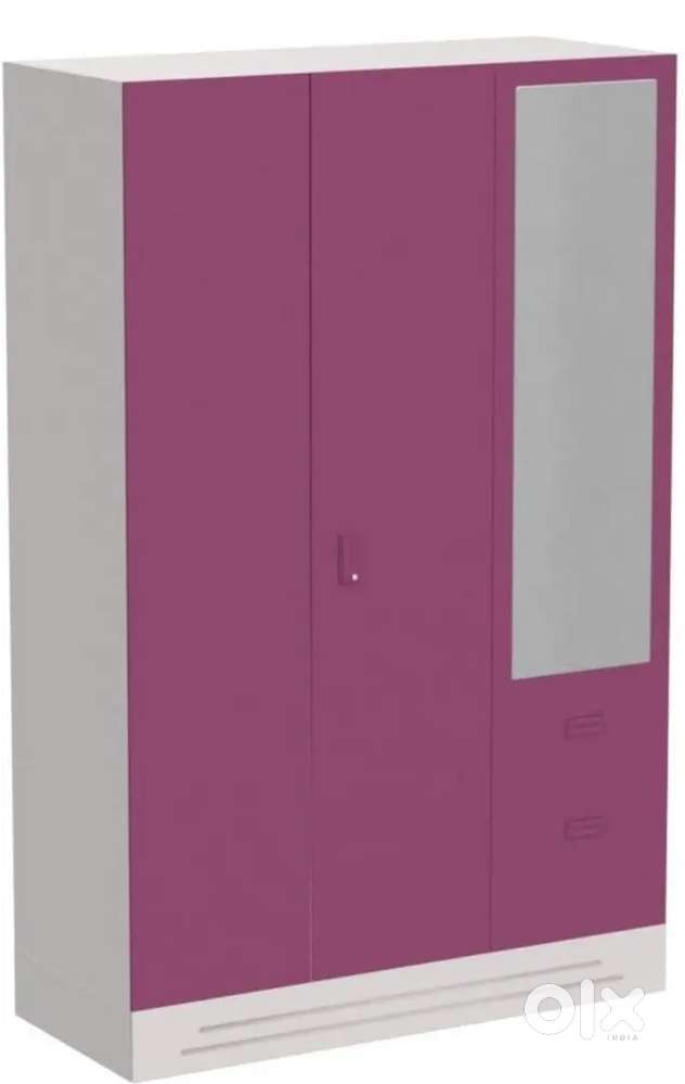 Godrej almirah triple door with glass