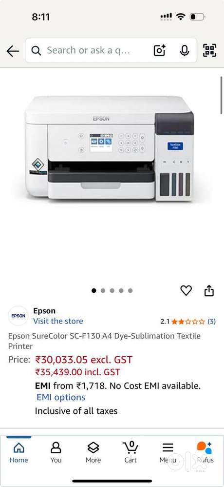 Print on any surface - epson printer used only few times