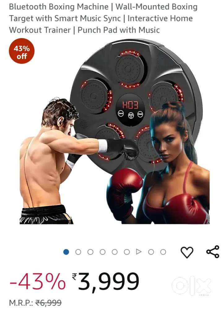 Intelligent boxing target for gym