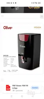 Ro water purifier . In alkaline technology