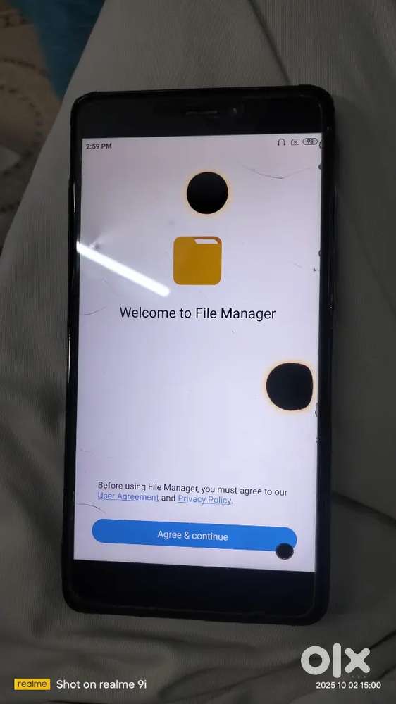 Old fon desply only 3 dots