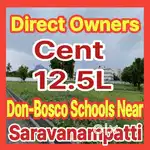 SARAVANAMPATTI THUDIYALUR ROAD NEAR DTCP APPROVED SITESALES CENT 12.50