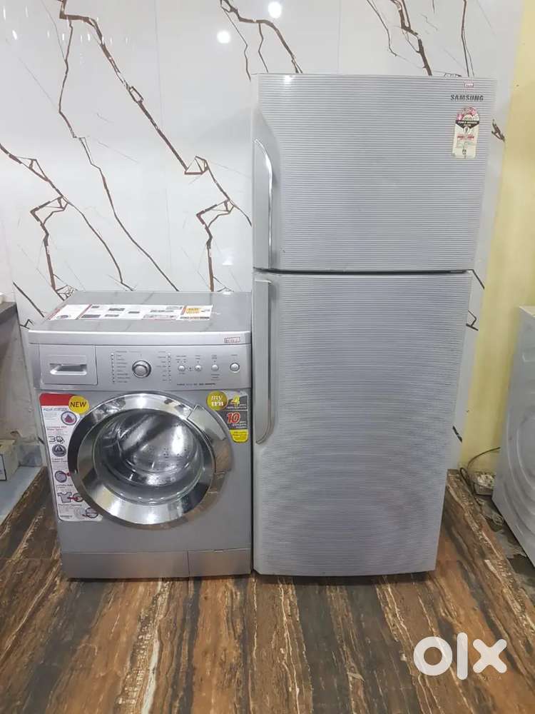 Ifb front load fully automatic washing machine and samsung fridge