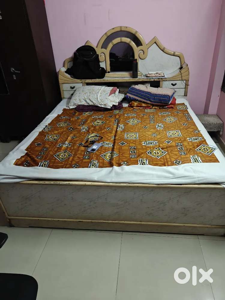 King size double bed, dressing table, sofa, almirah, table