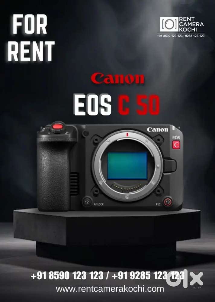 Canon EOS C50 Cinema camera.Canon EOS R6 Mark III -Canon RF

For rent.