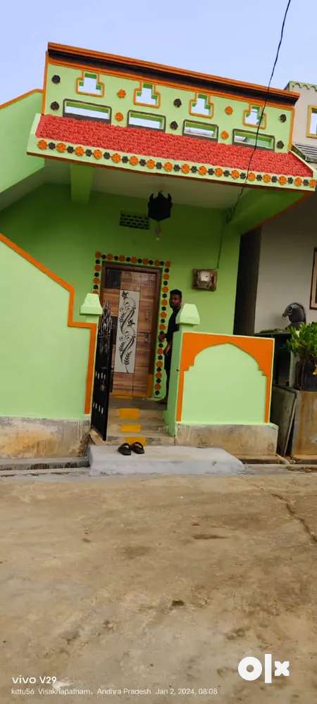South facing house individual house double Badroom akkireddypalem