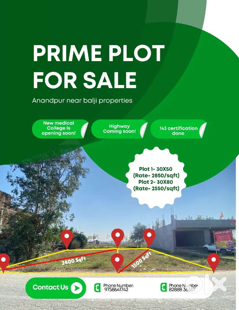 Prime location plot urgently selling