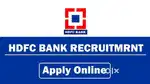 Vacancy in hdfc bank