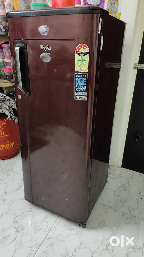 Whirlpool fridge 190 liters single door