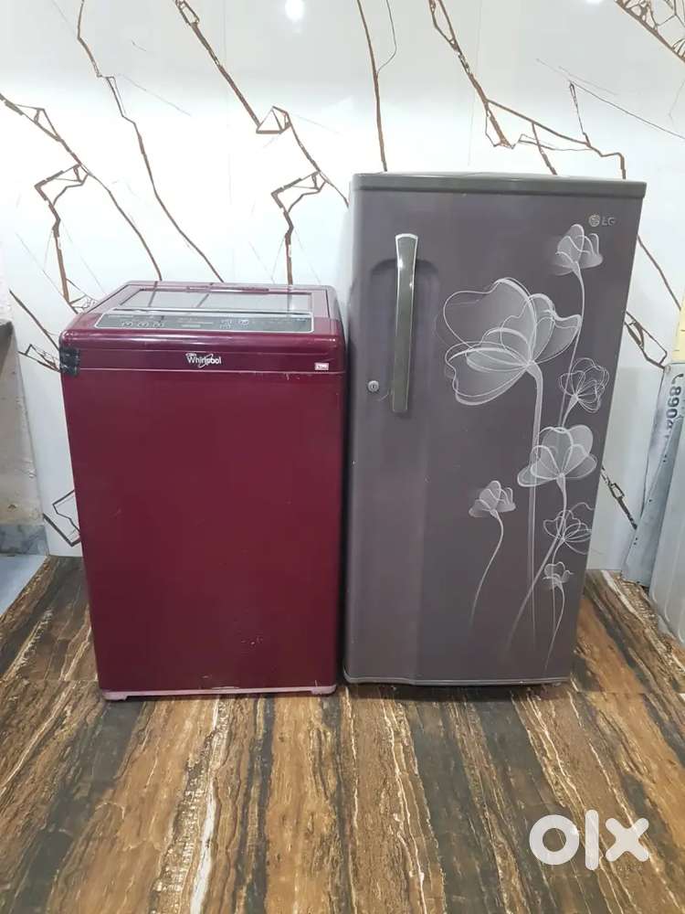 Whirlpool washing machine & lg flower model refrigerator available*2*
