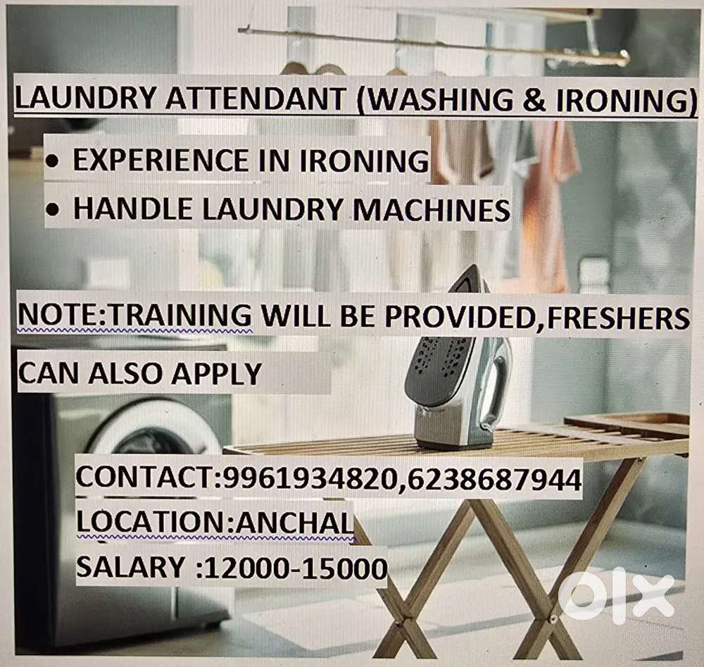LAUNDRY WORKER (Ironing and washing )
