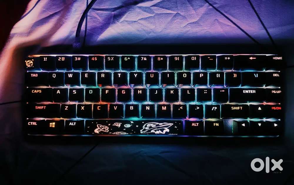 HyperX Alloy Origins 65 Wired Mechanical Gaming Keyboard (Aqua Switch)