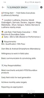 Sales Job as Field Sales Executive
