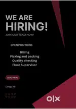 WE ARE HIRING BUILLING EXECUTIVE FOR WAREHOUSE