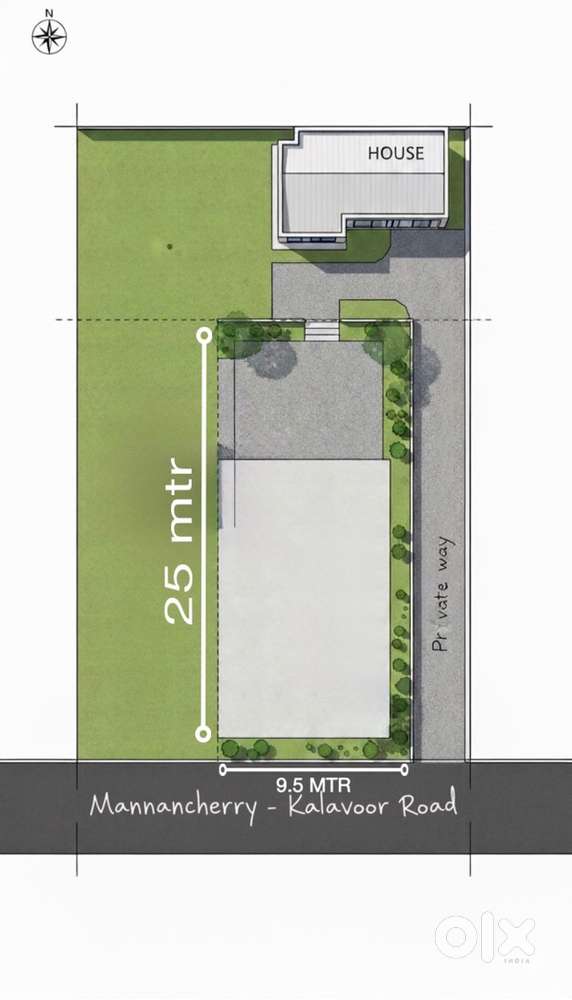 Plain Land for Rent/Lease in Mannancherry