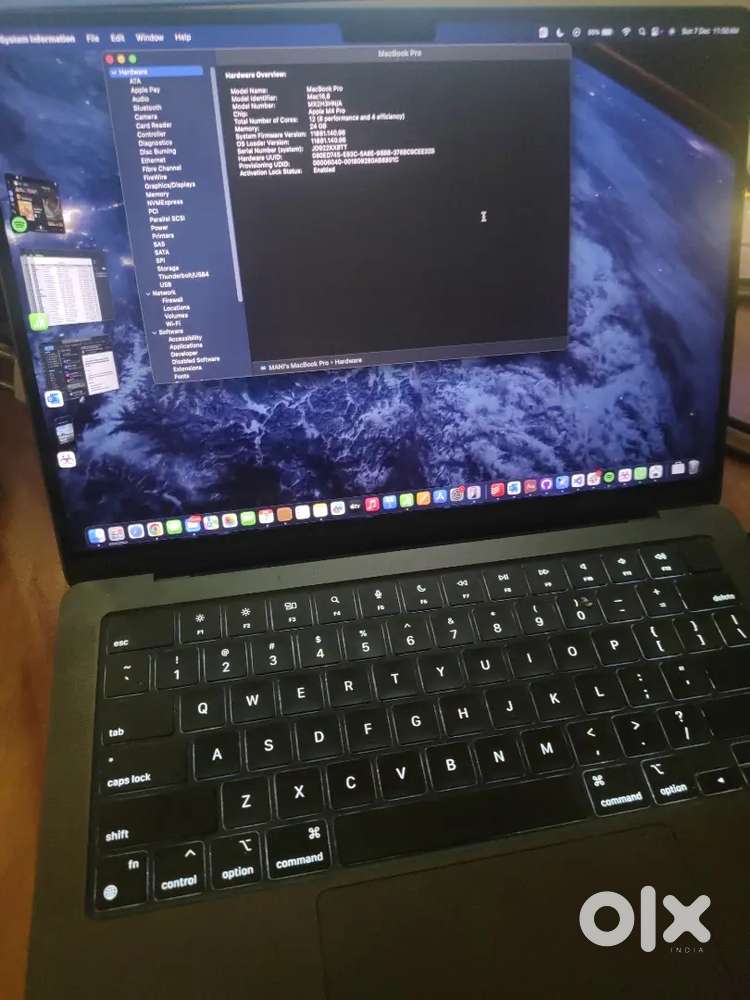 Macbook M4 pro 12 core 24 gb RAM