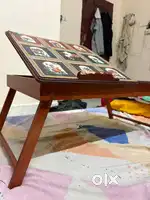 Wooden Foldable Laptop Table with storage - slightly damaged