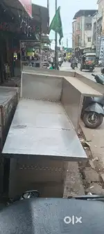 Tea stall steel table